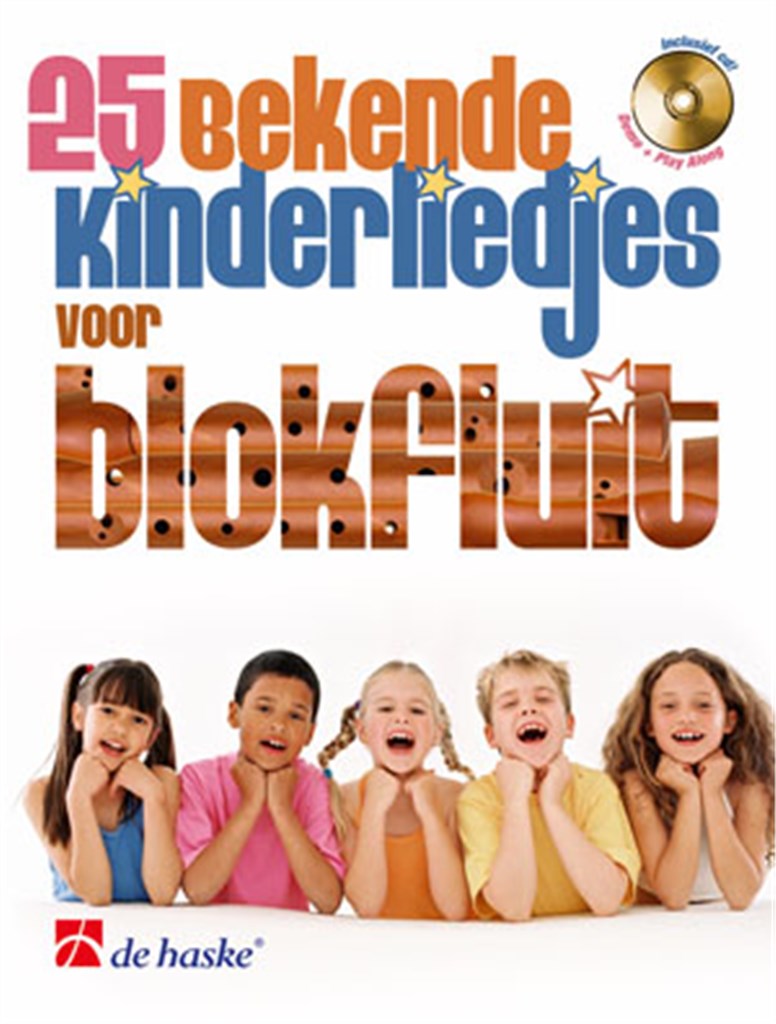 25 bekende kinderliedjes voor blokfluit